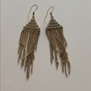 Gold earrings